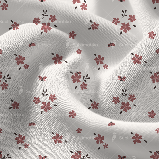 Floral Lady Dot Motif Pattern