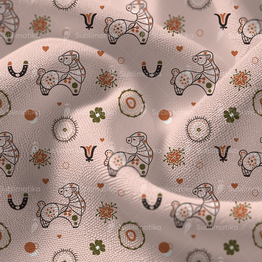 Hearts & Hooves Pattern