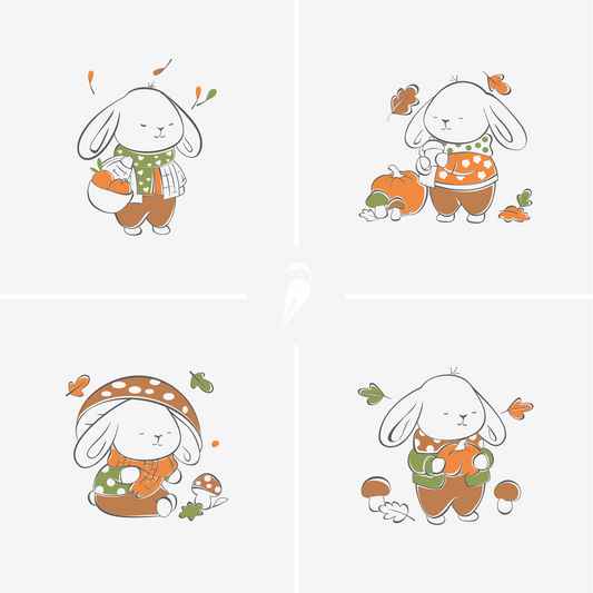 Autumn Basket Bunny
