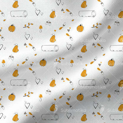 Autumn Log with Pumpkins_Pattern