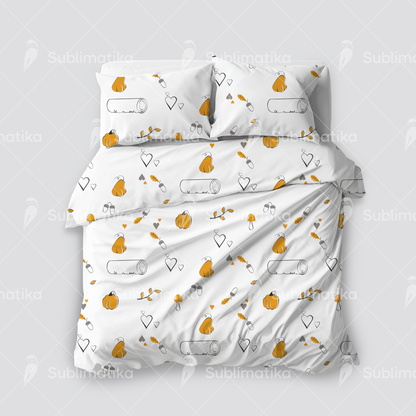 Autumn Log with Pumpkins_Pattern