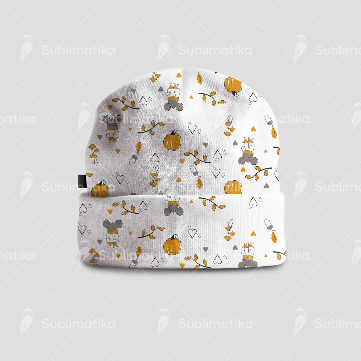 Autumn Mouse & Pumpkins_Pattern