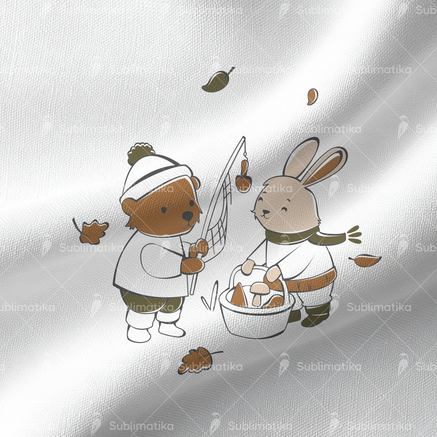 Bear & Bunny’s Autumn Mushroom Fishing