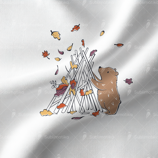 Bear and His Stick House