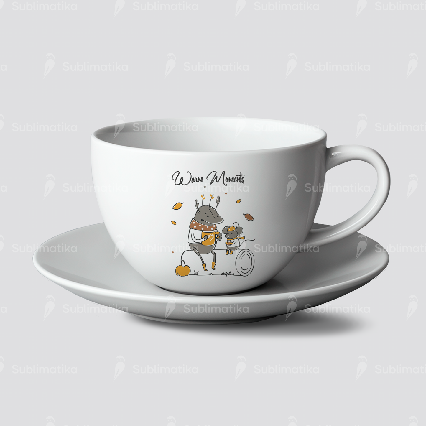 Beetle and Mouse Autumn Tea Time