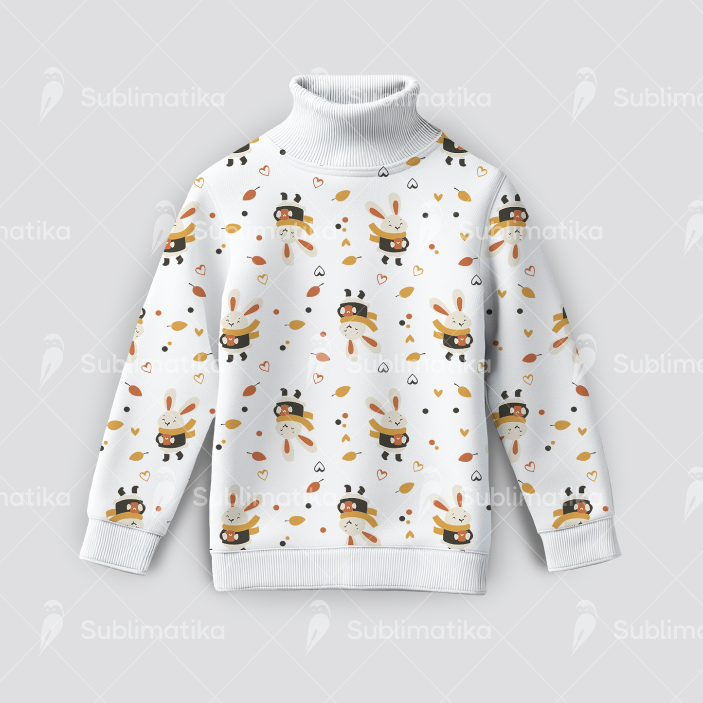 Bunny and Autumn Leaves_Pattern