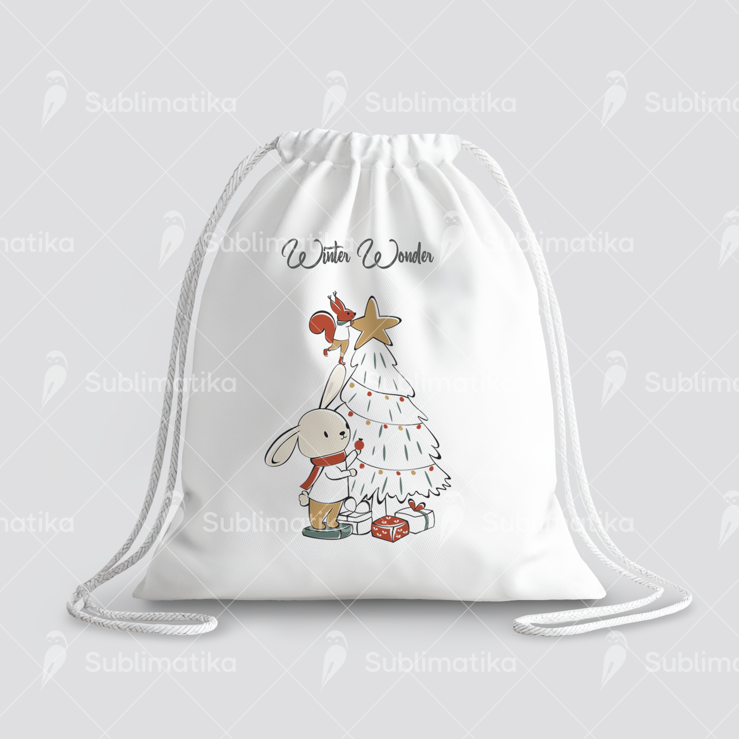 Christmas Tree Magic Bunny & Squirrel