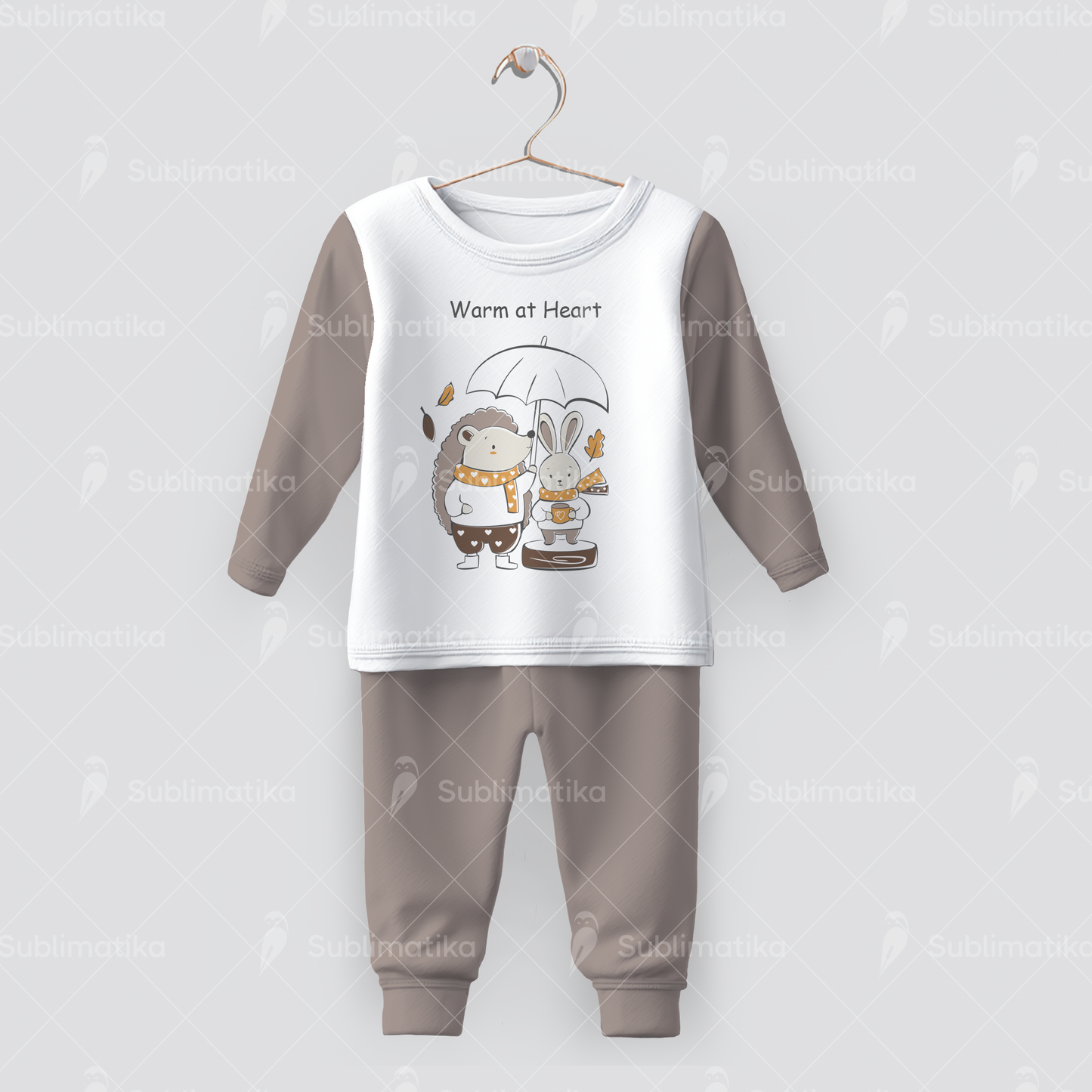 Hedgehog & Bunny in the Rain