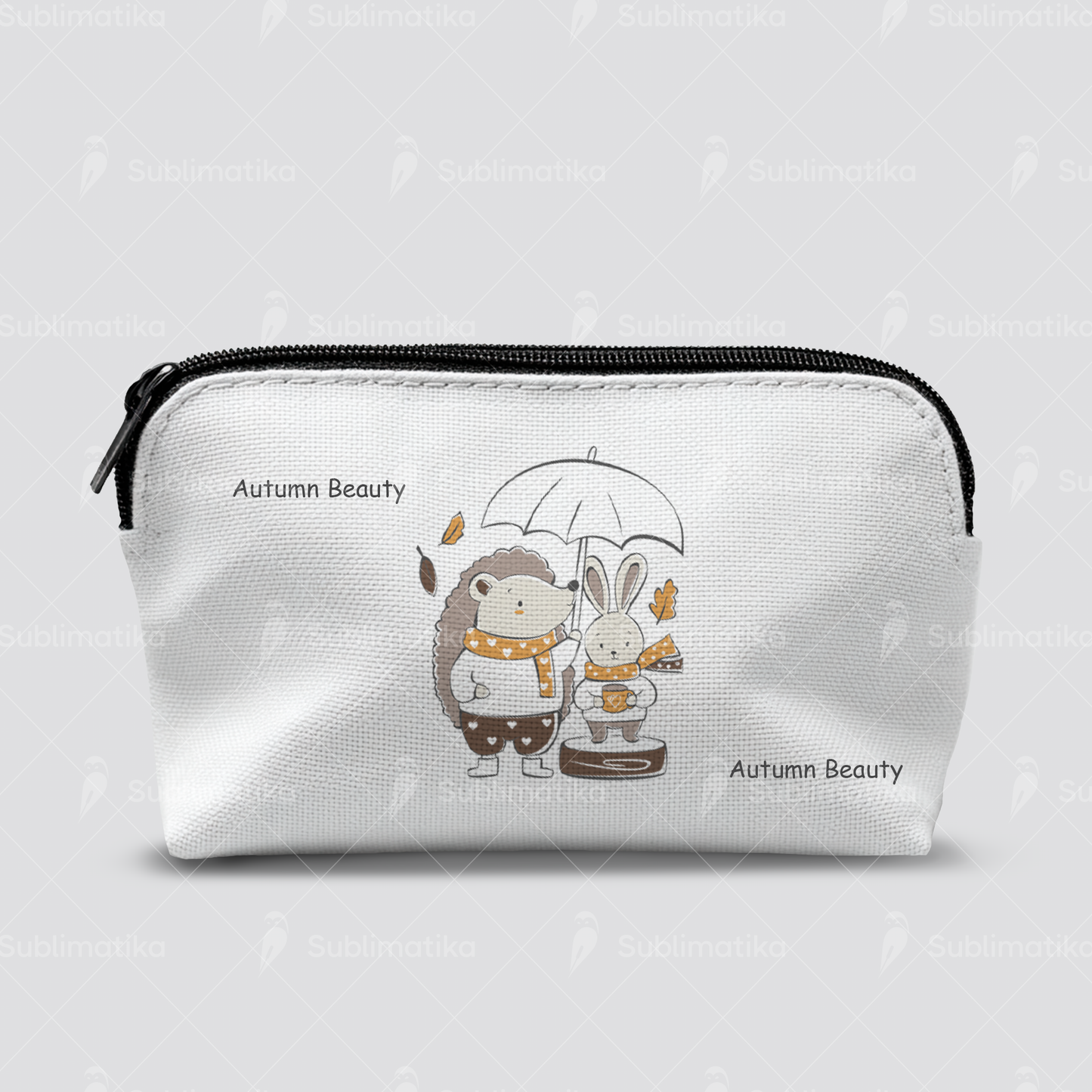 Hedgehog & Bunny in the Rain