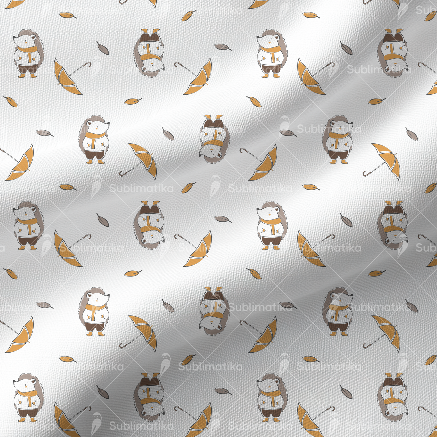 Hedgehog with Umbrella_Pattern