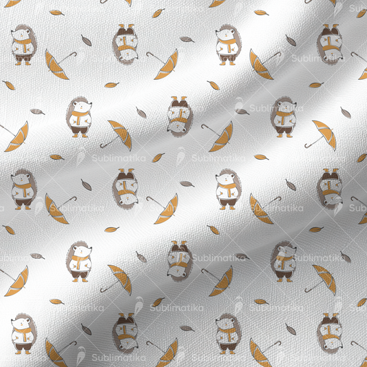 Hedgehog with Umbrella_Pattern