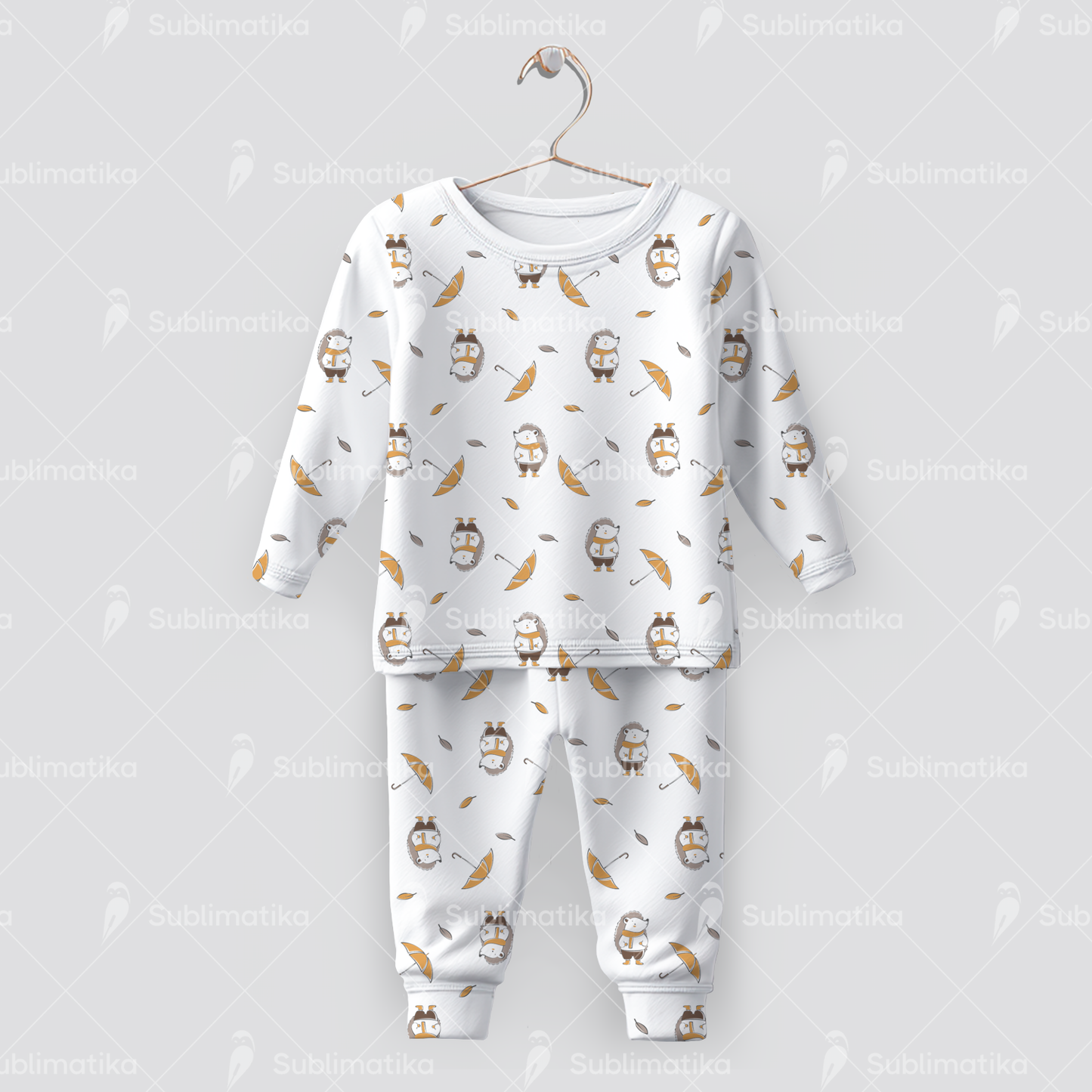 Hedgehog with Umbrella_Pattern