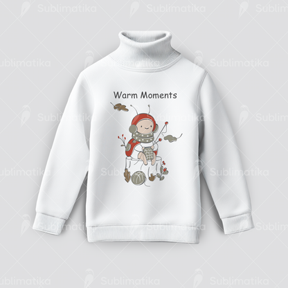 Knitting Ladybug on a Stump