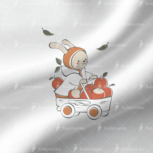 Little Bunny with Apples