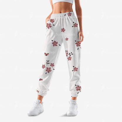 Floral Lady Dot Motif Pattern