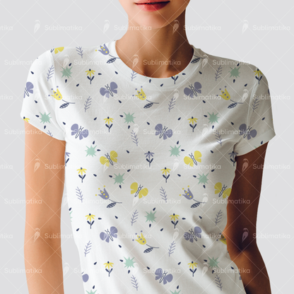 Spring Butterfly Flowers Pattern