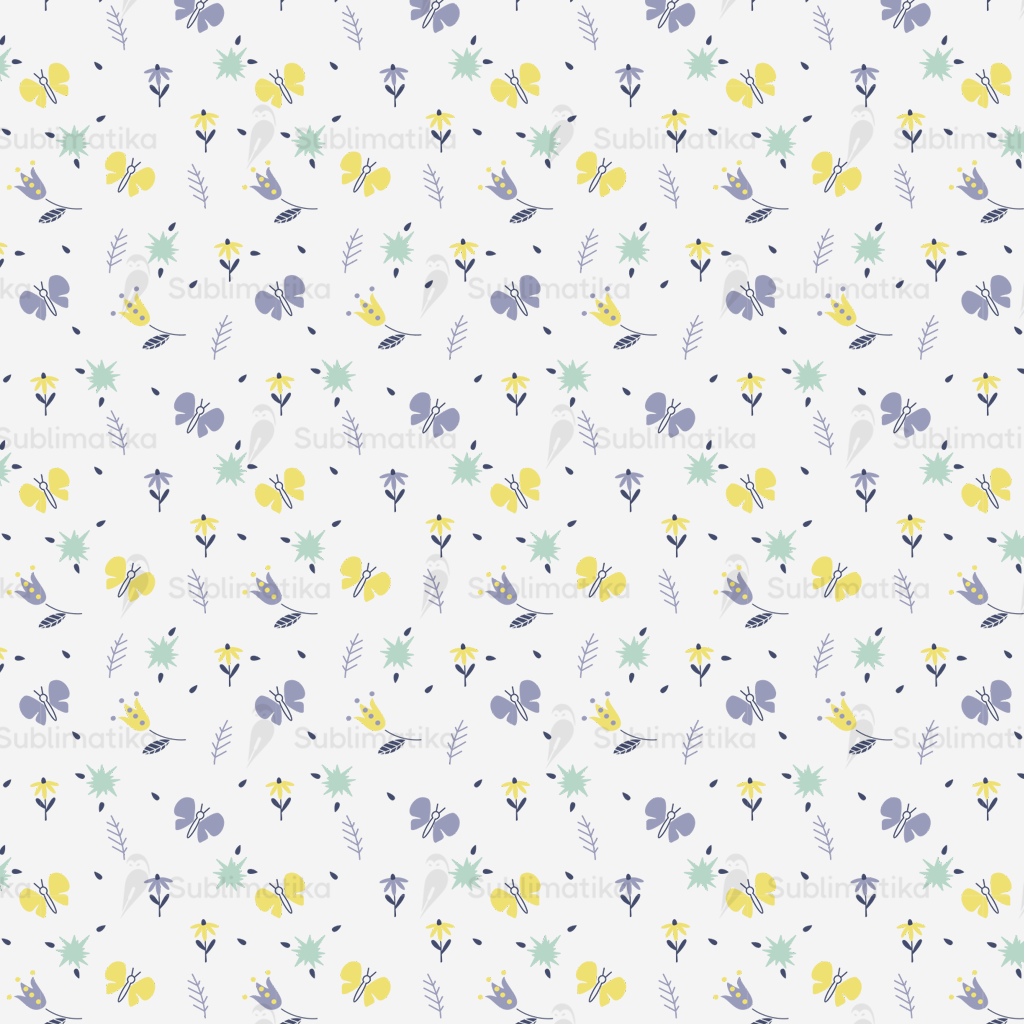 Spring Butterfly Flowers Pattern