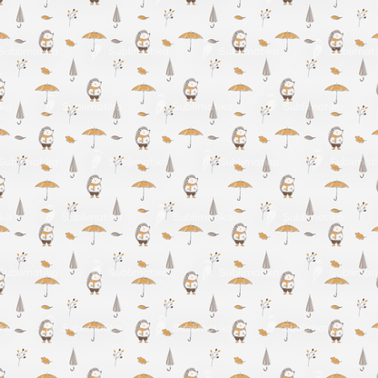 Hedgehog with Umbrella_Pattern
