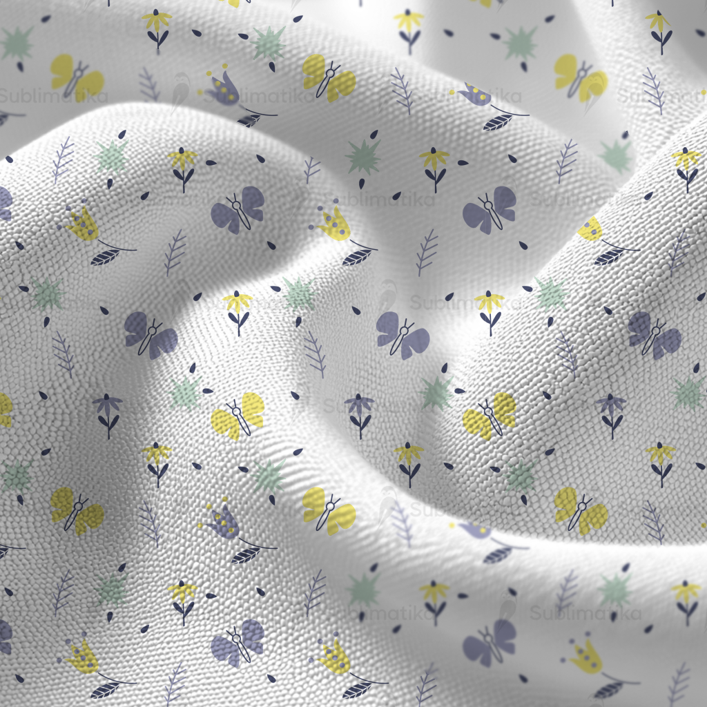 Spring Butterfly Flowers Pattern
