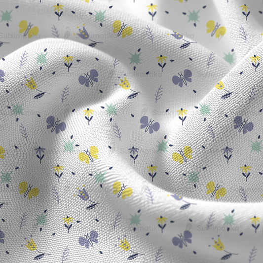Spring Butterfly Flowers Pattern