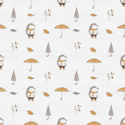 Hedgehog with Umbrella_Pattern