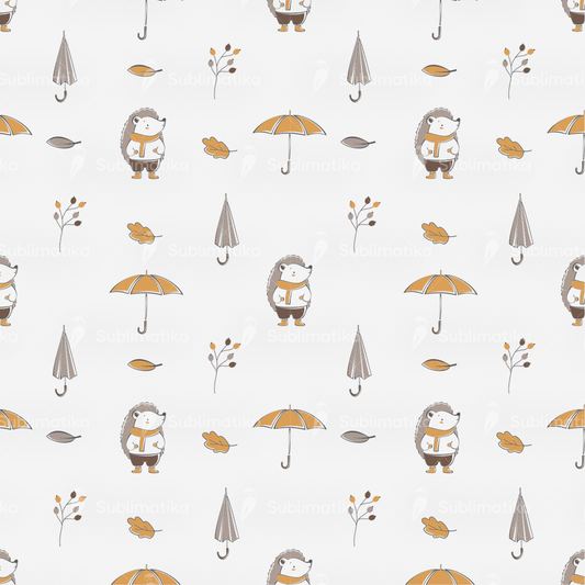 Hedgehog with Umbrella_Pattern
