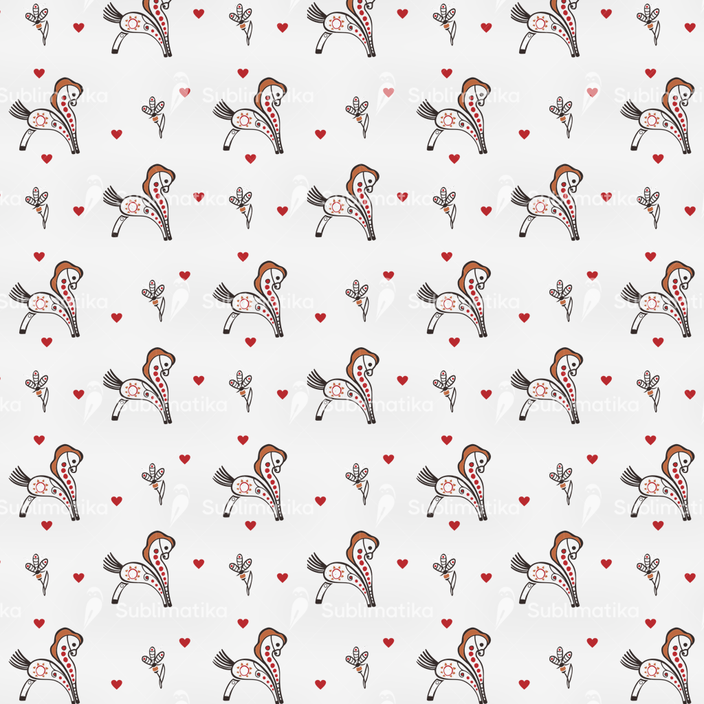 Romantic Ponies Pattern