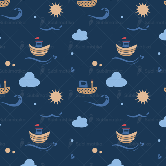 Sleepy Sailboats Pattern