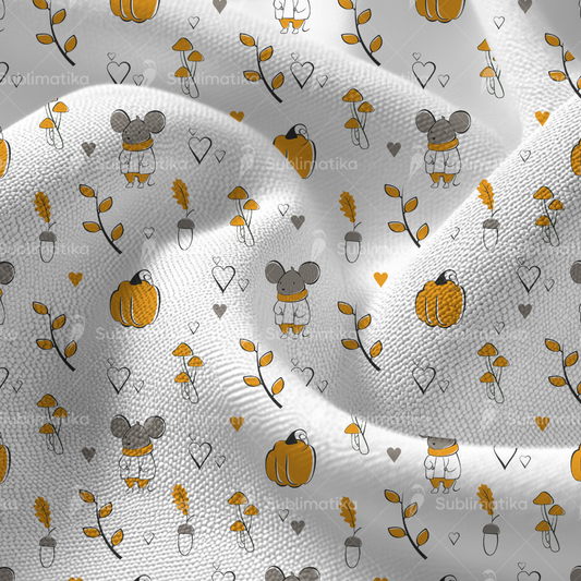 Autumn Mouse & Pumpkins_Pattern