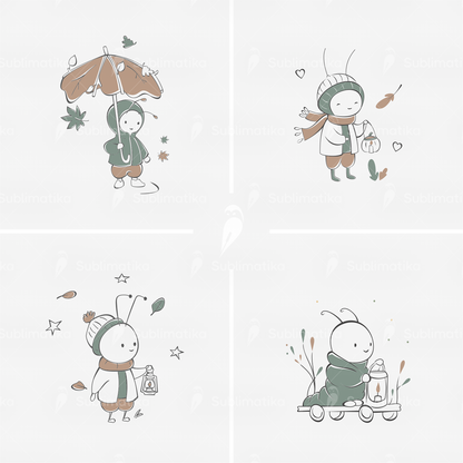 Autumn Woodland Friends