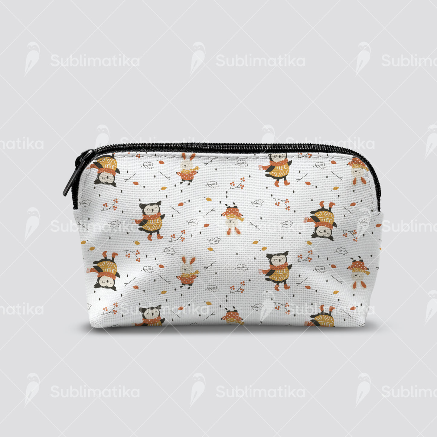 Owl & Bunny in the Rain_Pattern