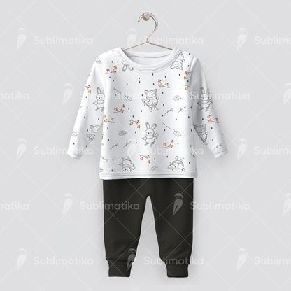 Owl and Bunny Rain Stroll_Pattern