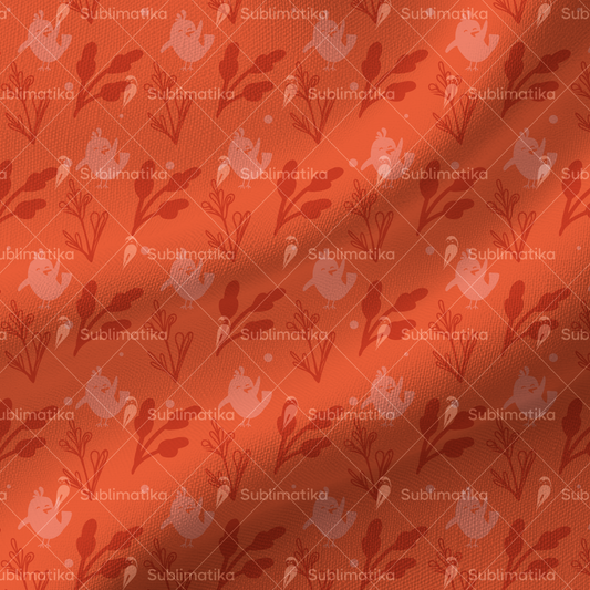 Peach Feather_Pattern