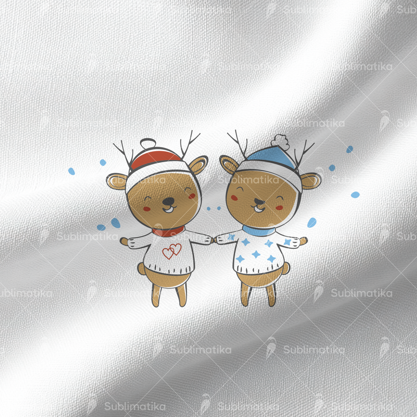 Reindeer in the Snow