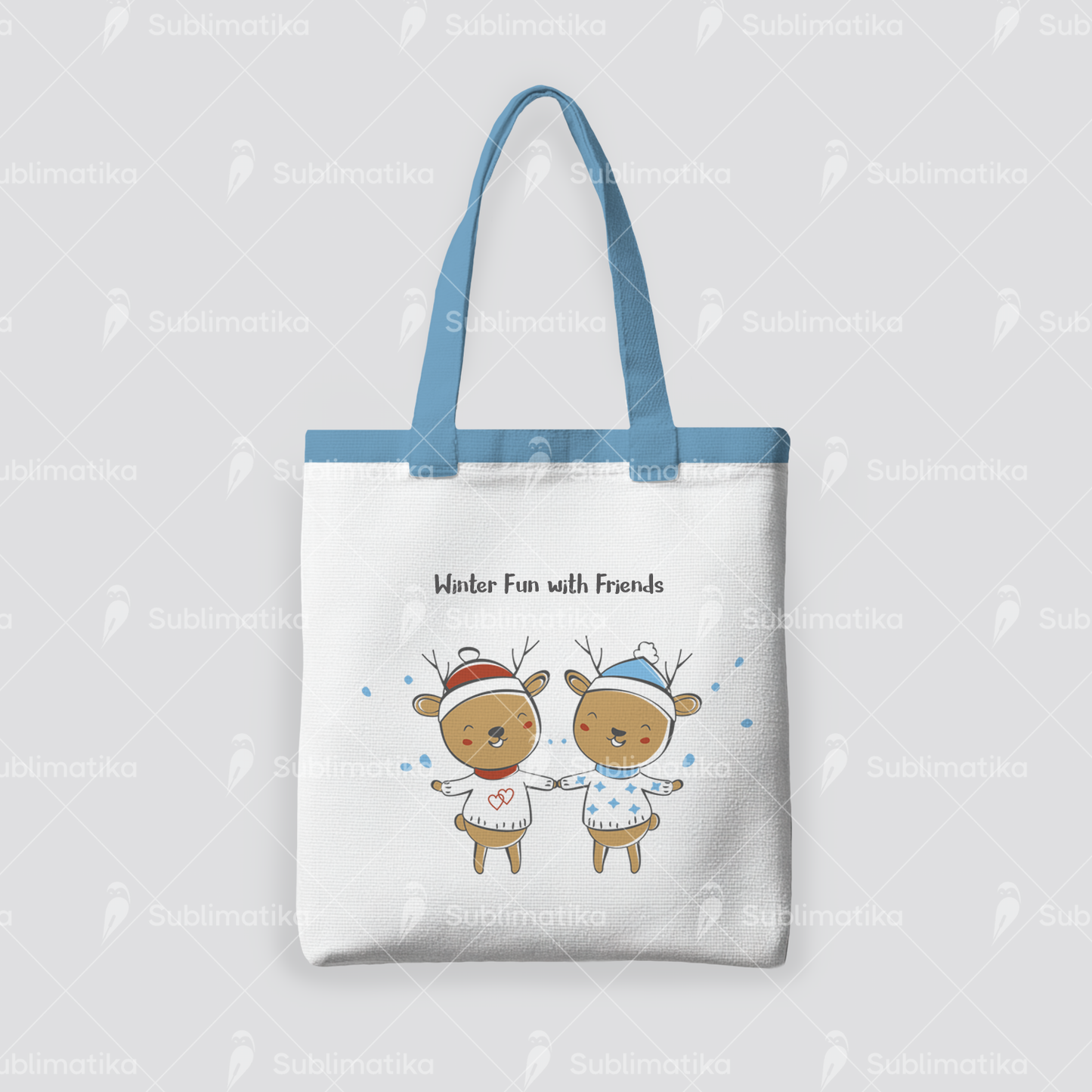 Reindeer in the Snow