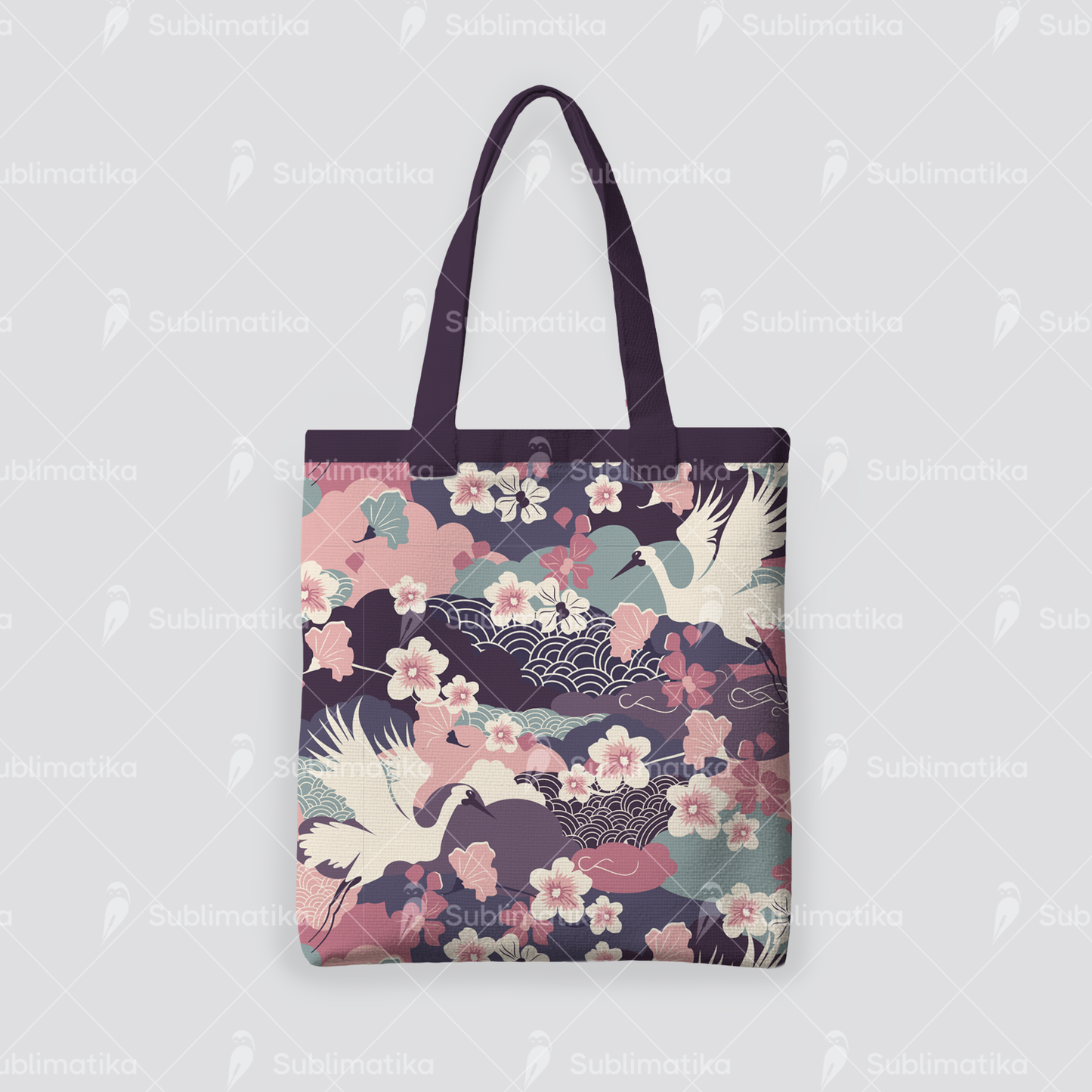 Sakura&Crane_Pattern