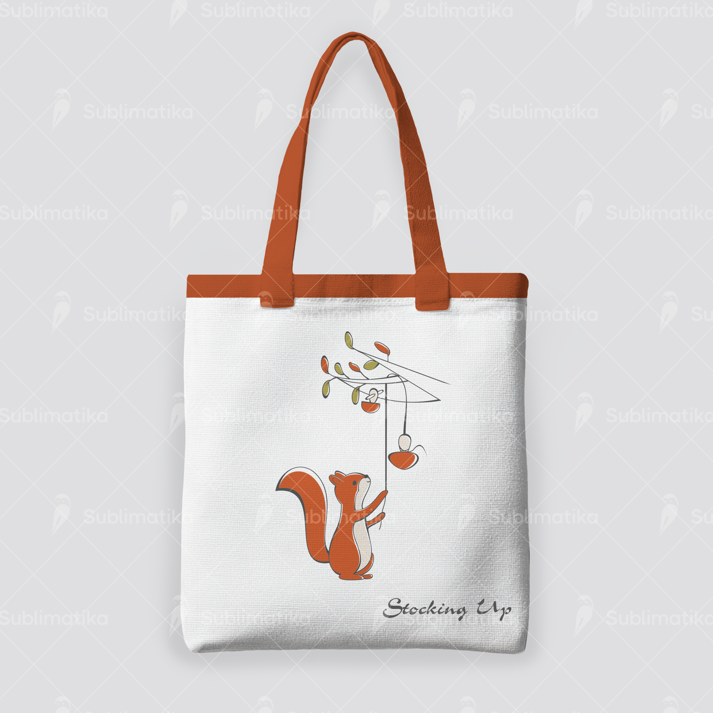 Squirrel Drying Mushrooms