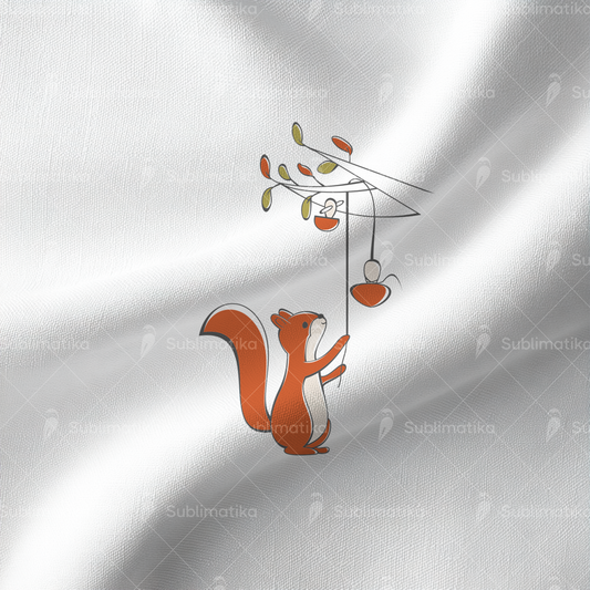 Squirrel Drying Mushrooms