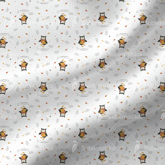 Whimsical Owl Rainy Day_Pattern