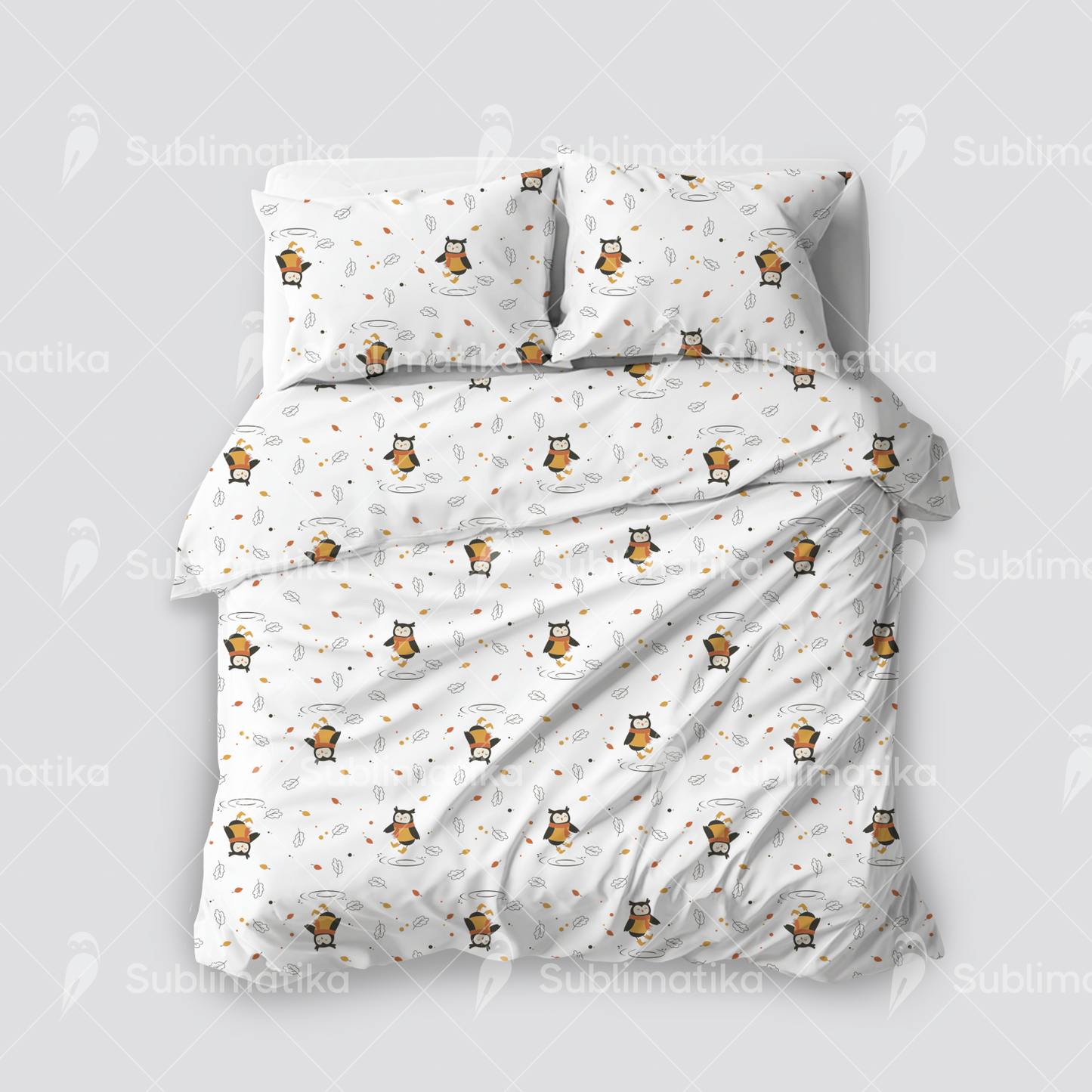 Whimsical Owl Rainy Day_Pattern