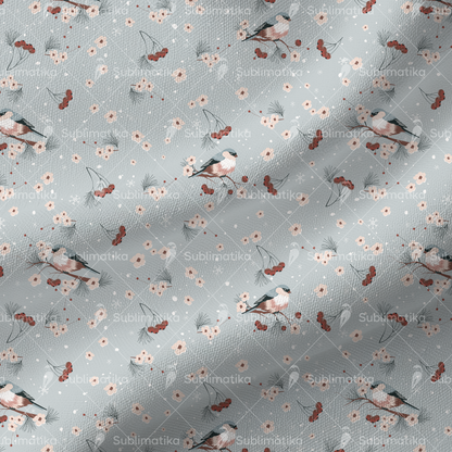 Winter Bullfinches _Pattern