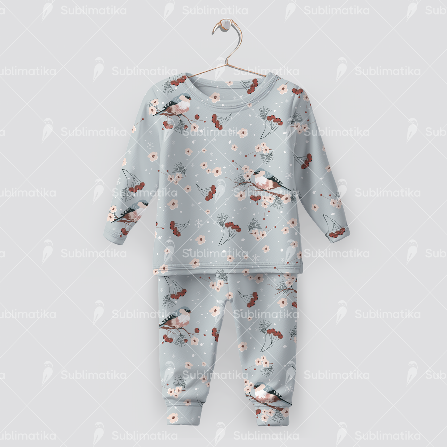 Winter Bullfinches _Pattern