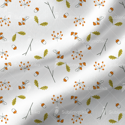Woodland Gems with Acorns and Mushrooms_Pattern