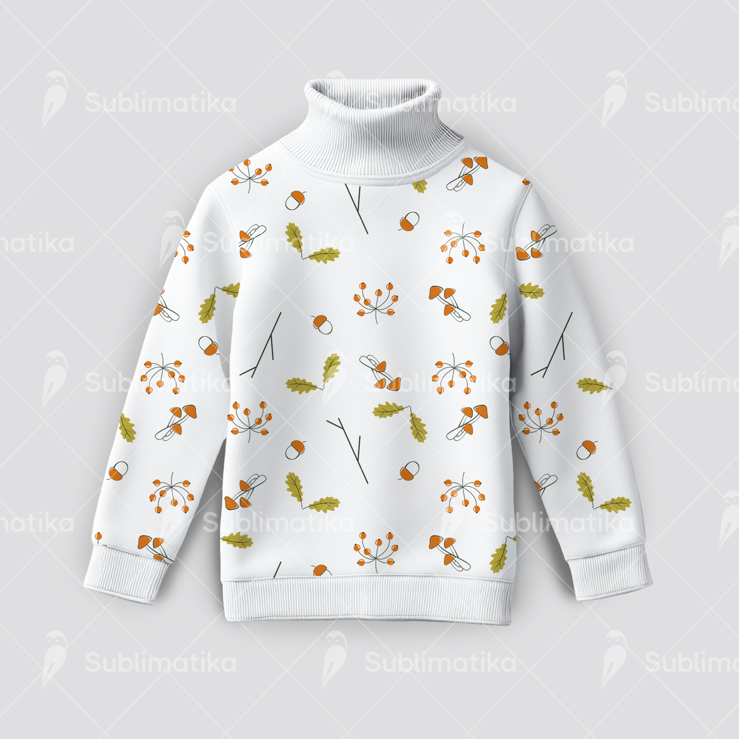 Woodland Gems with Acorns and Mushrooms_Pattern