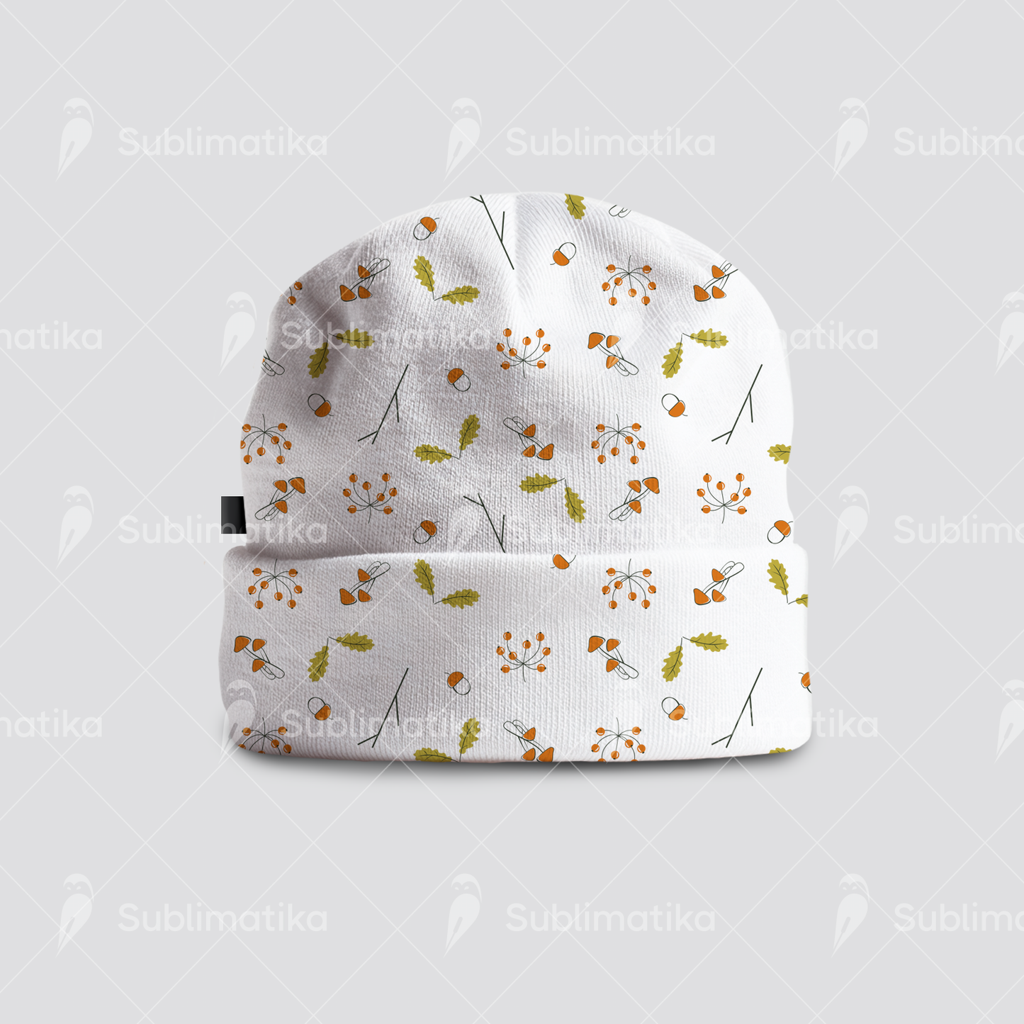 Woodland Gems with Acorns and Mushrooms_Pattern