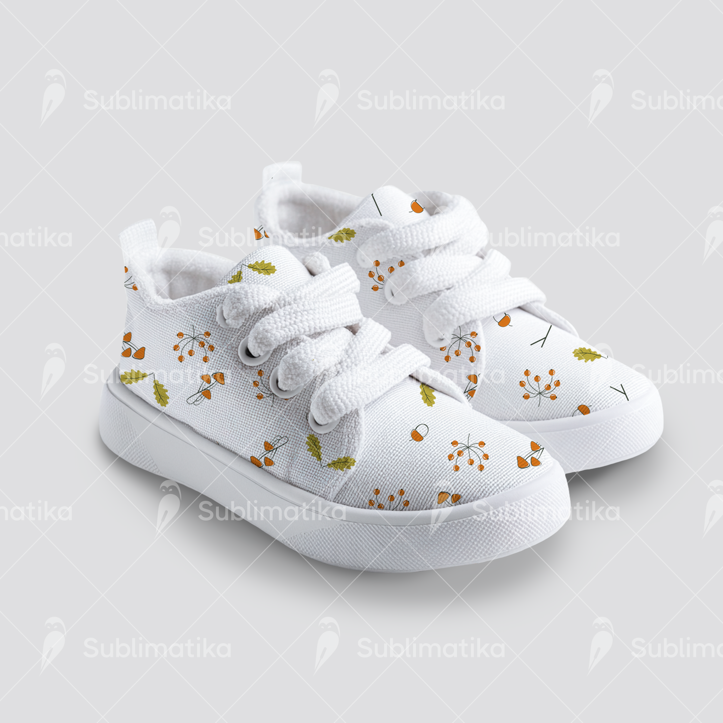 Woodland Gems with Acorns and Mushrooms_Pattern