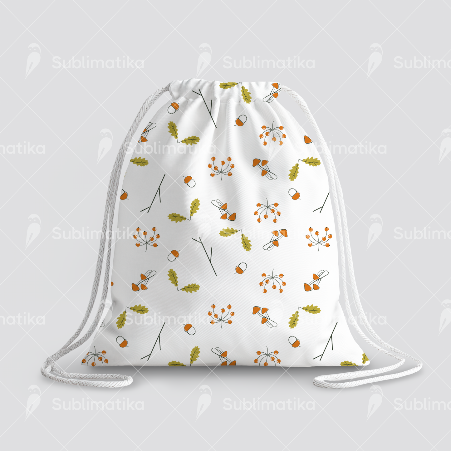 Woodland Gems with Acorns and Mushrooms_Pattern